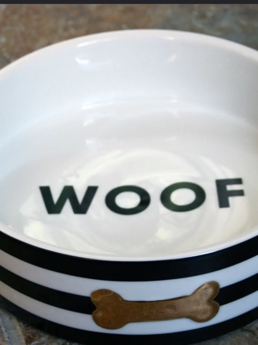 BN!! Emily Meritt Woof Ceramic Pet Bowl PBTeen